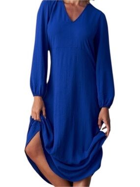 NWT Franne Golde Samara Maxi Dress - Royal - sz XXL